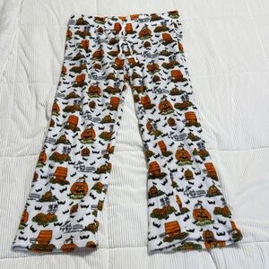 Mens Fuzzy Snoopy Pajama Pants